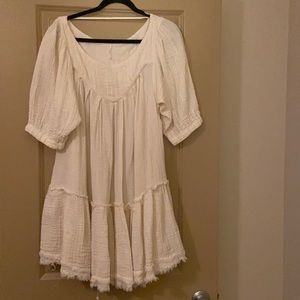 Free People Cream Tunic